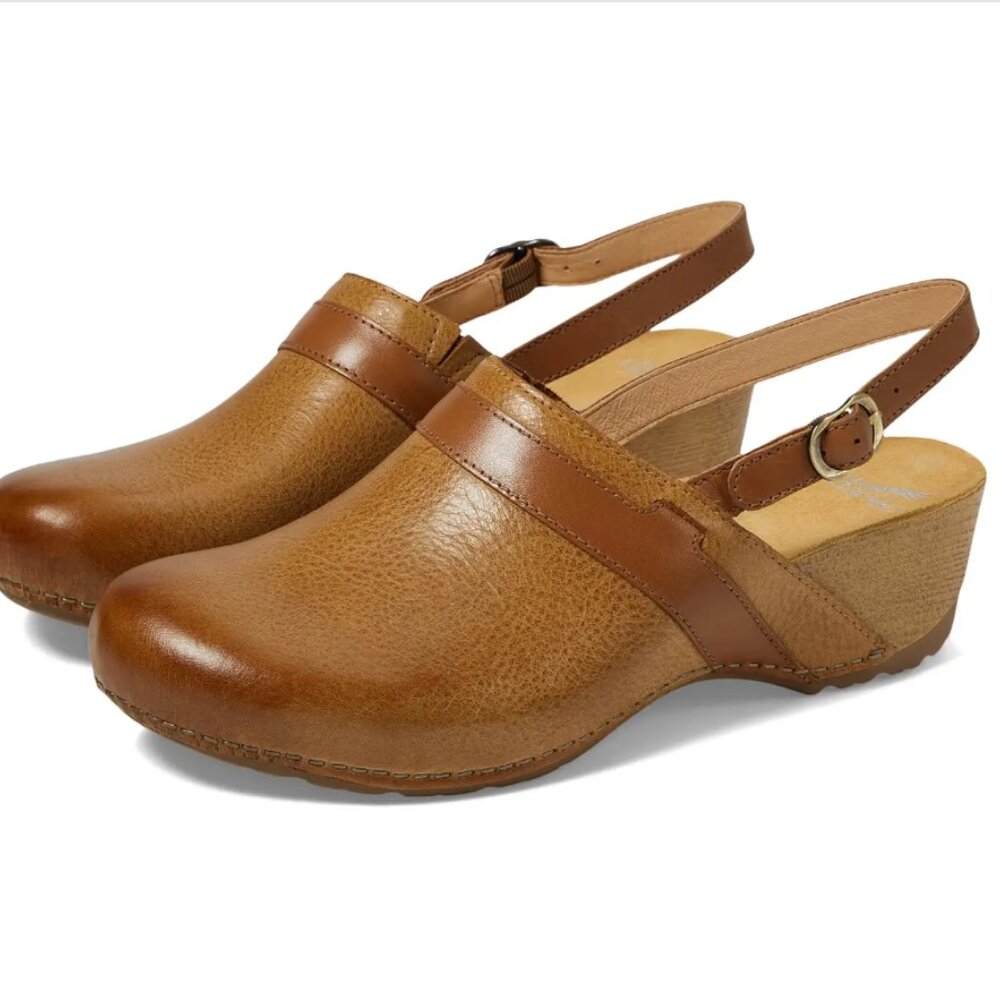 new DANSKO Clogs Tammy Slingback in Tan  GENUINE LEATHER 266 4S1